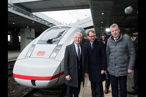 The first Class 412 ICE 4 set was officially launched at Berlin Südkreuz on December 4. Photos: Bodo Schulz